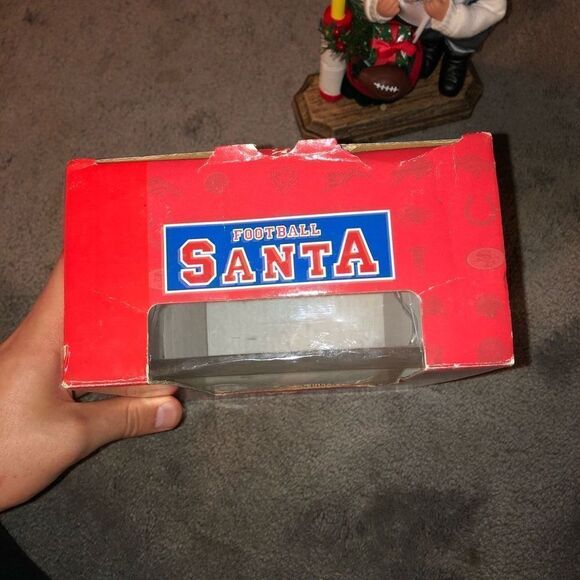 HOLIDAY CREATIONS NFL DALLAS COWBOYS MUSICAL SANTA W/ BOX VINTAGE 1999 - Picture 11 of 11
